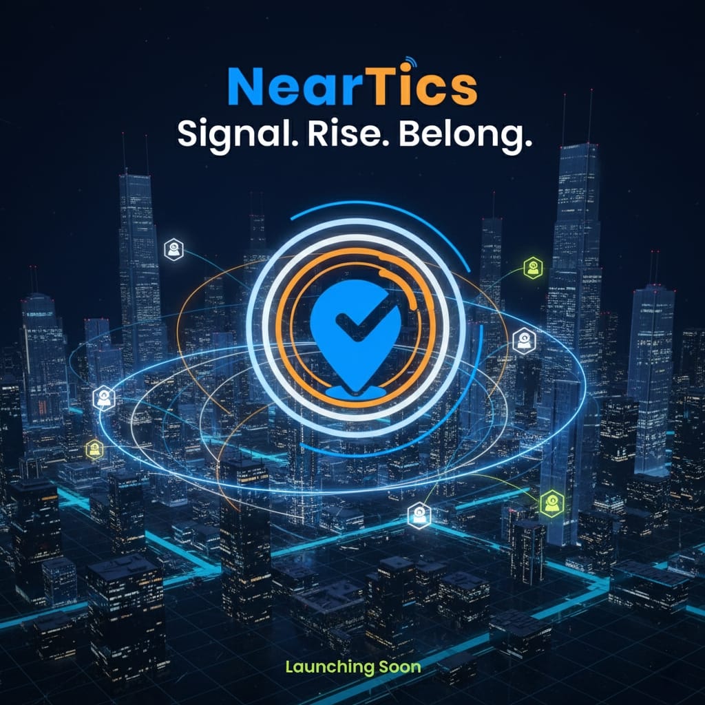 NearTics Launching Soon flyer